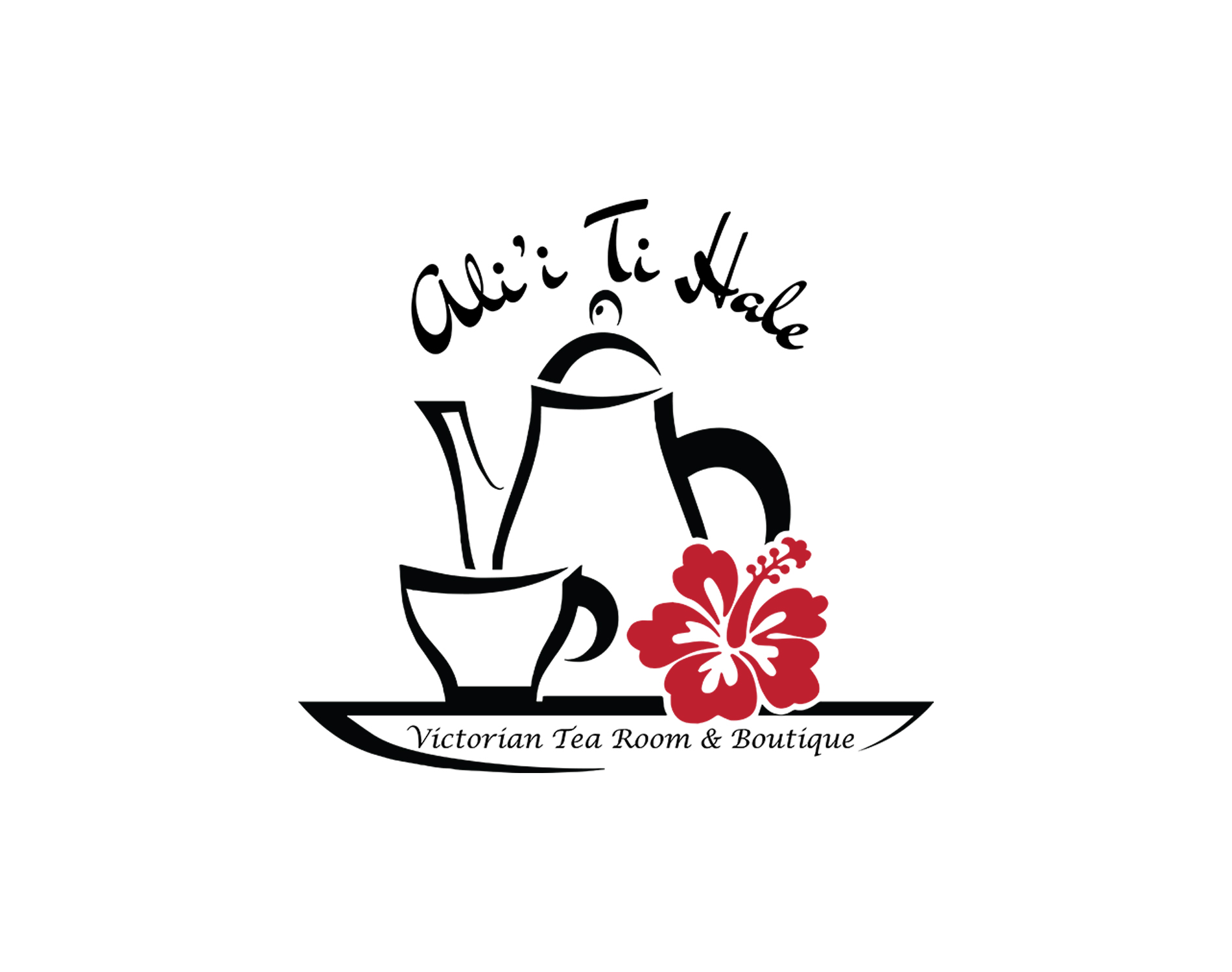 Ali'i Ti Hale a Victorian Tea Room & Boutique - Logo Design