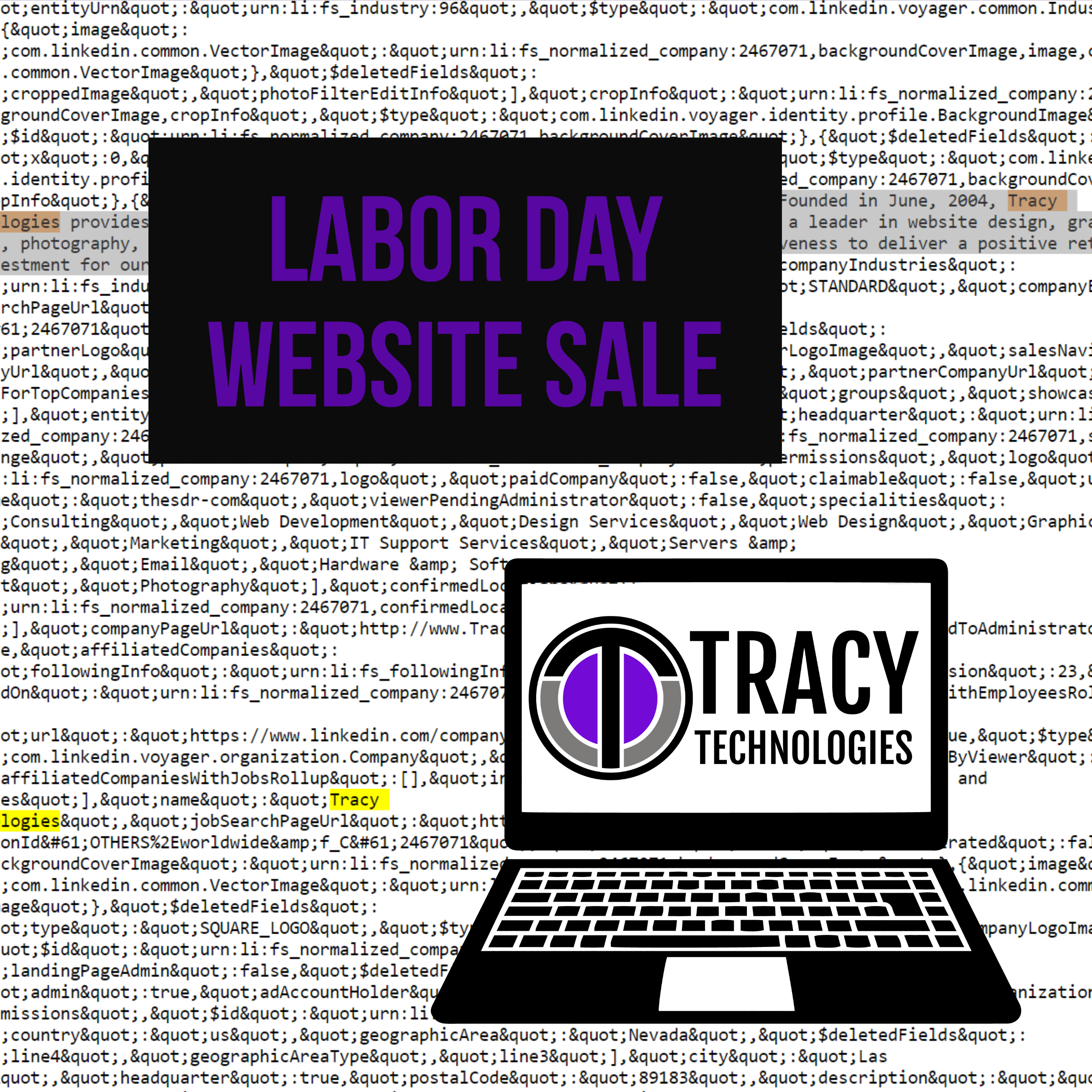 Labor Day Website Package Sale with over $500 in Savings!