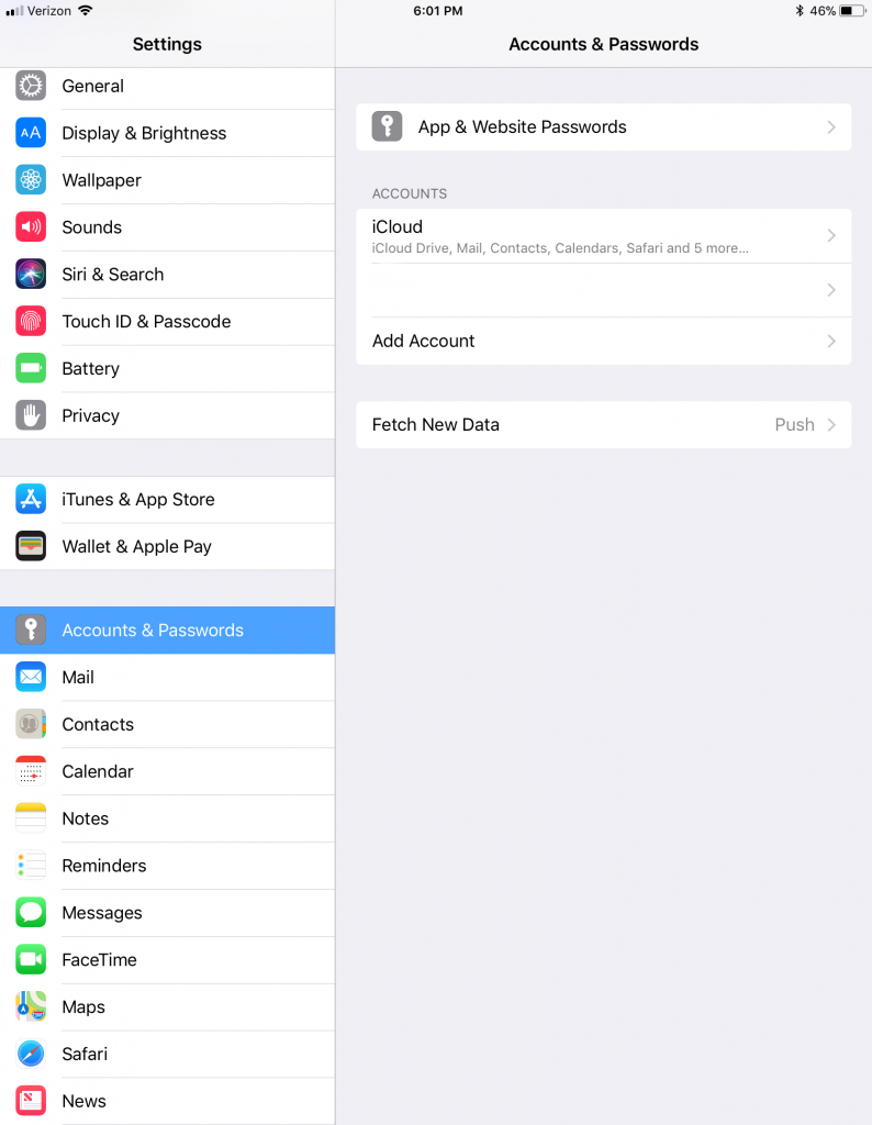 Exchange Email Set-up for iPad iOS 11 4 - IT Support Tracy Technologies (1)