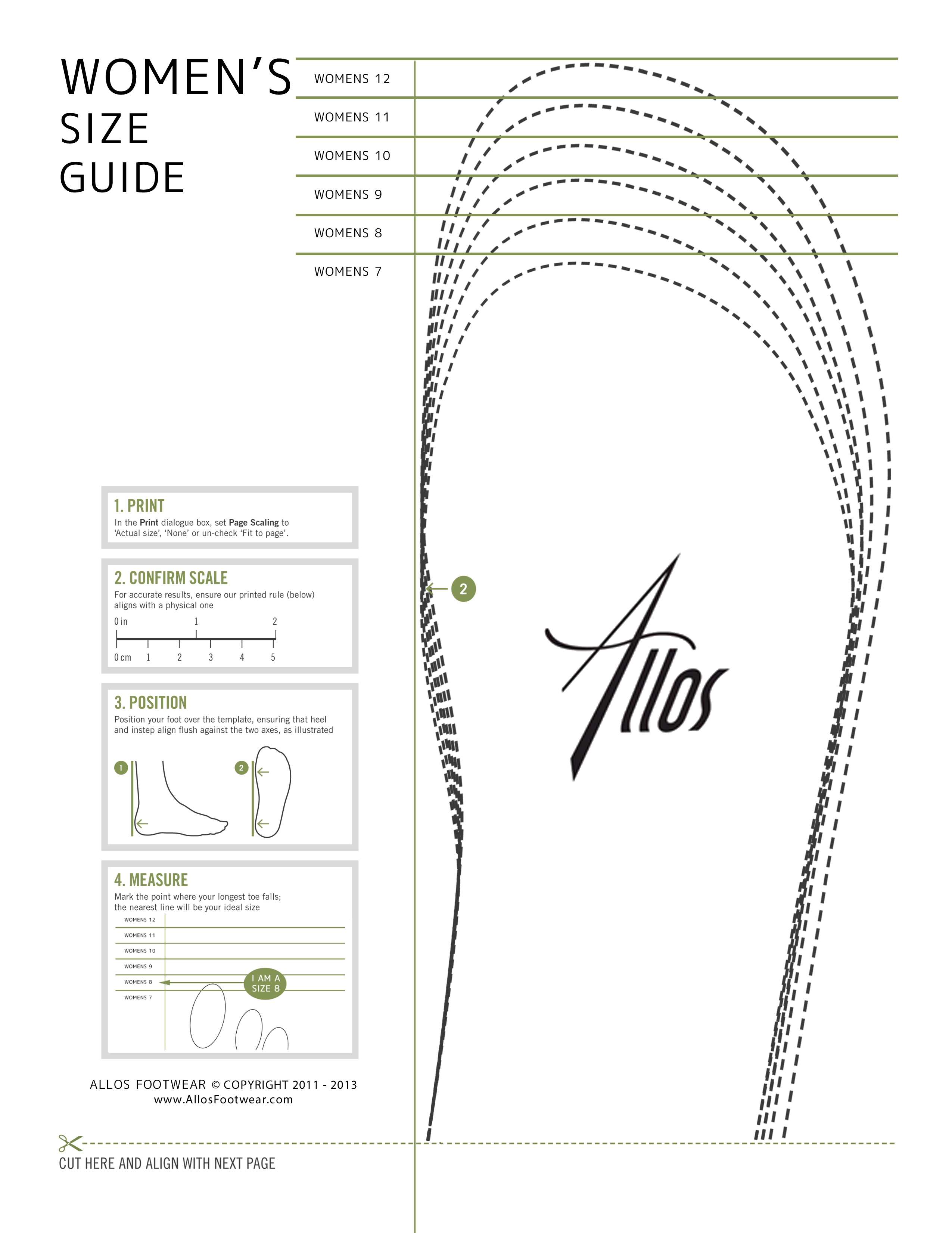 Women s Printable Shoe Size Chart Printable Templates